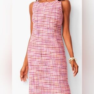 🩷Talbots RSVP ribbon shift tweed dress size 10p. New with tags.